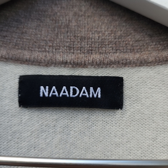 NAADAM Striped Sweater in Cream and Brown - Picture 5 of 10